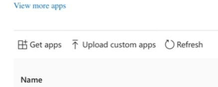 Upload custom apps