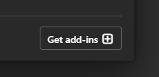 Get add-ins menu item
