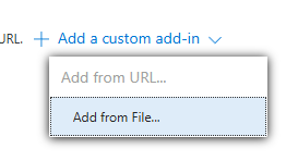Add custom add-in